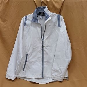 NEW Mercedes-Benz Lightweight Women's Medium White Front Zip Jacket